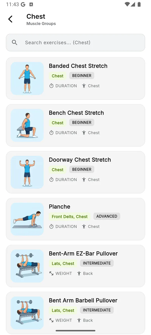 Exercises, light